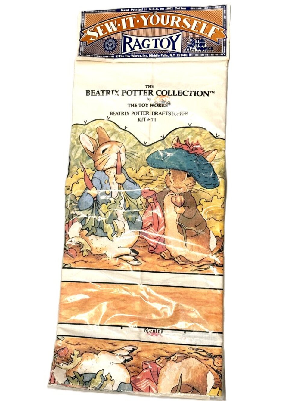 Vintage Beatrix Potter Sew-it-yourself Rag Toy Vintage Kit Toy Works USA Sewing